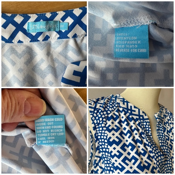 J MCLAUGHLIN LOLA DRESS M AUDIN GEO SHEATH OFFICE SUMMER CHIC FEMININE TIMELESS - Picture 12 of 12